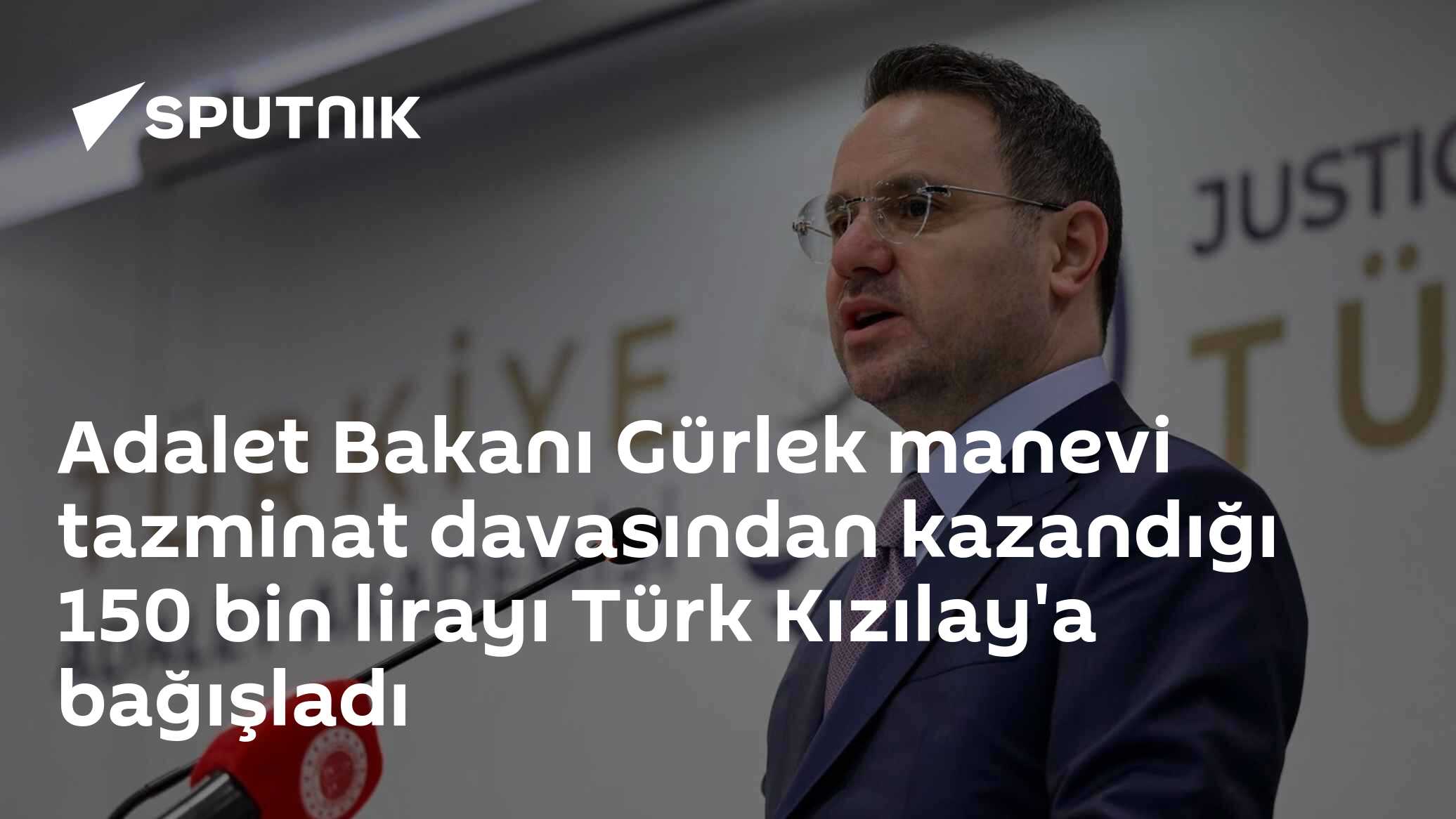 Adalet Bakanı Gürlek manevi tazminat davasından kazandığı 150 bin lirayı Türk Kızılay'a bağışladı