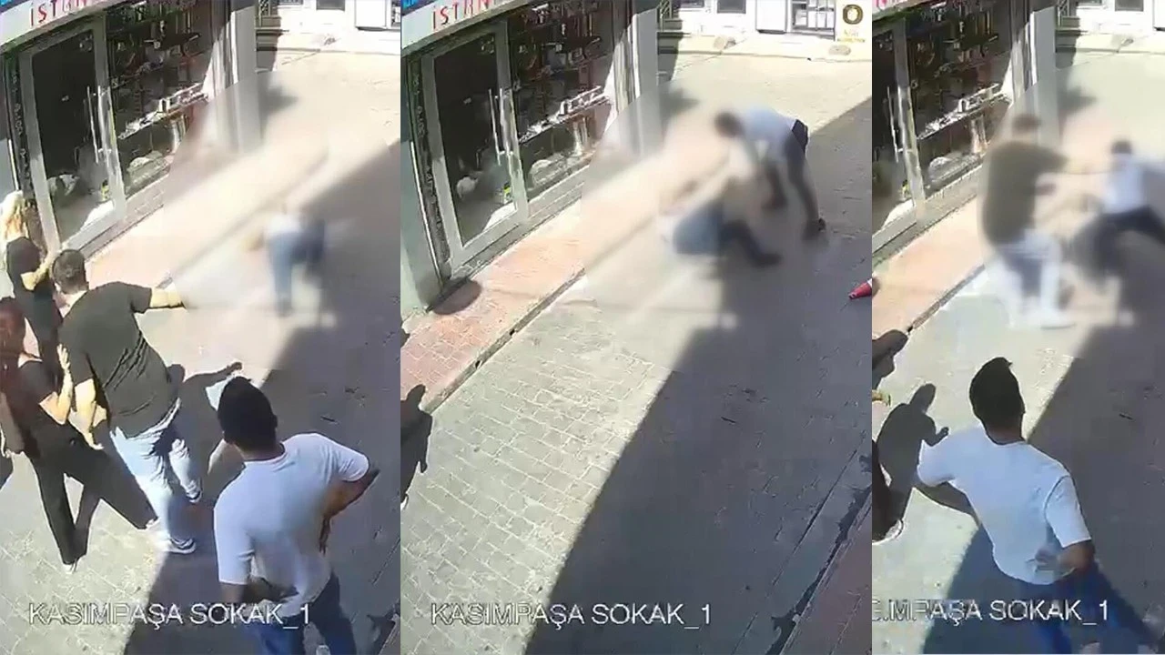 İstanbul Kasımpaşa'da dehşet anları! O iddia sonrası 3 kişi bir adamı linç etti! Her şey güvenlik kamerasına yansıdı