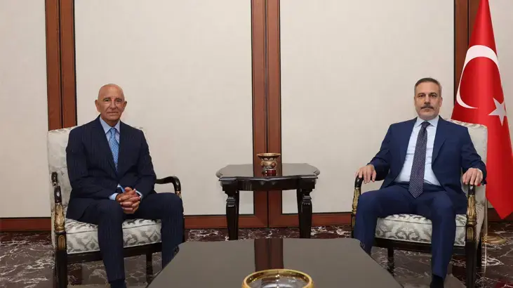 Dışişleri Bakanı Hakan Fidan, ABD'nin Ankara Büyükelçisi Barrack'ı kabul etti