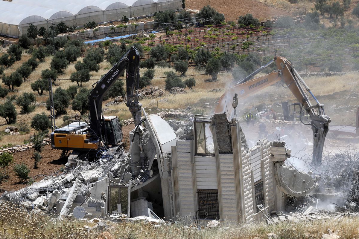 Albüm: İsrail, Batı Şeria'da Filistinlilere Ait Evi Yıktı