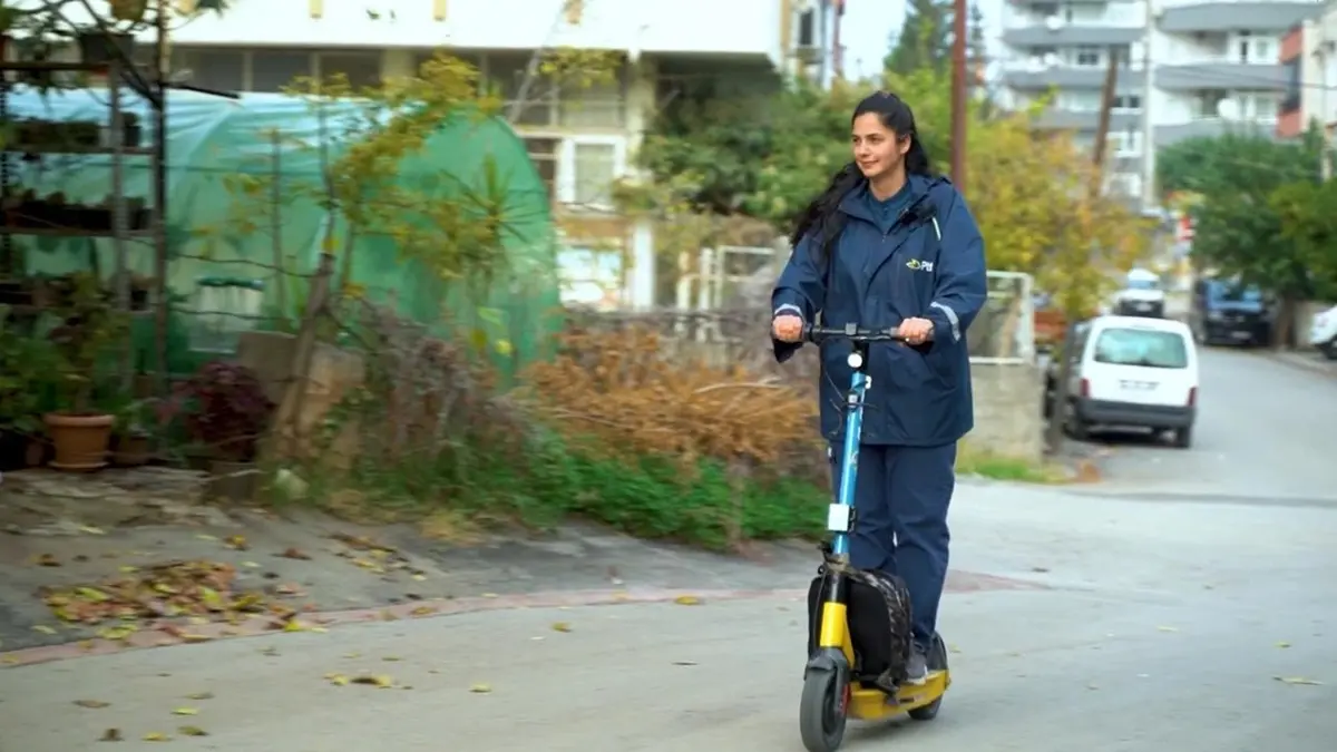 PTT'nin elektrikli skuterleri 312 bin litre yakıt tasarrufu sağladı