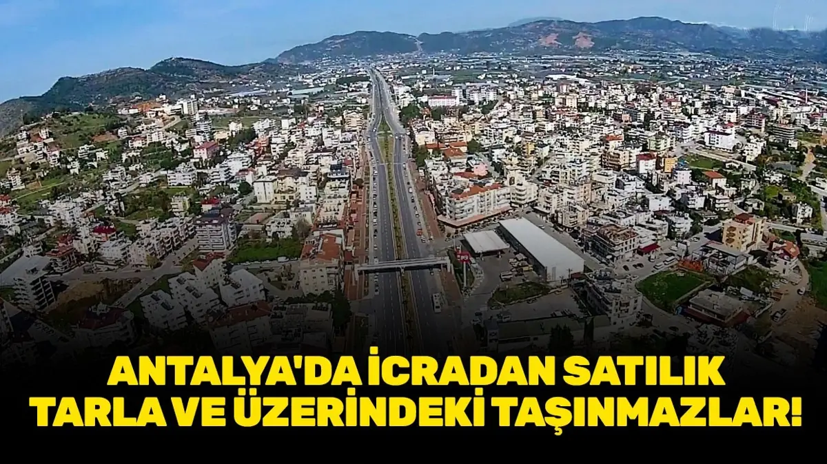 Antalya Gazipaşa'da icradan satılık tarla ve üzerindeki taşınmazlar!