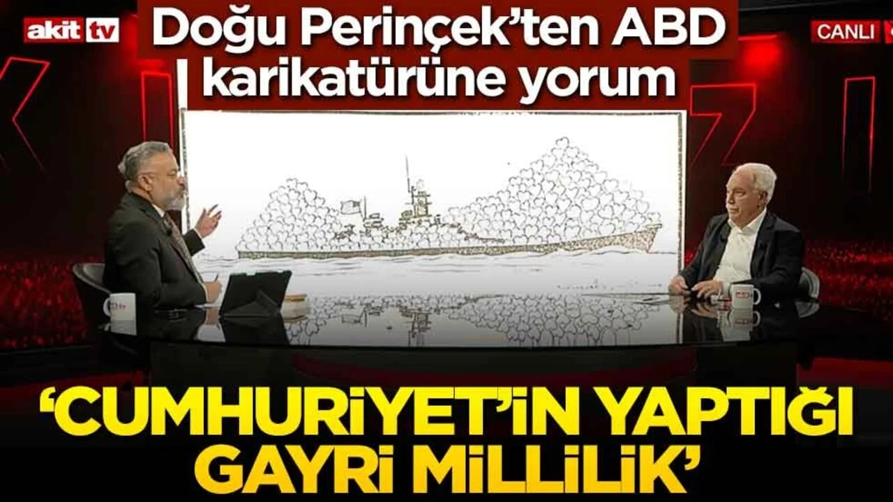 Doğu Perinçek’ten ABD karikatürüne yorum! ‘Cumhuriyet’in yaptığı gayri millilik’