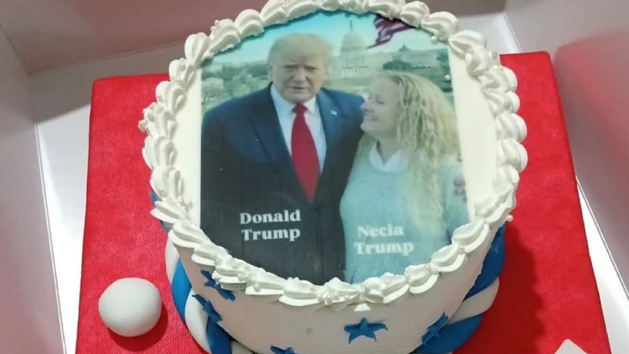 Trump'ın Türk kızından babası için özel pasta!