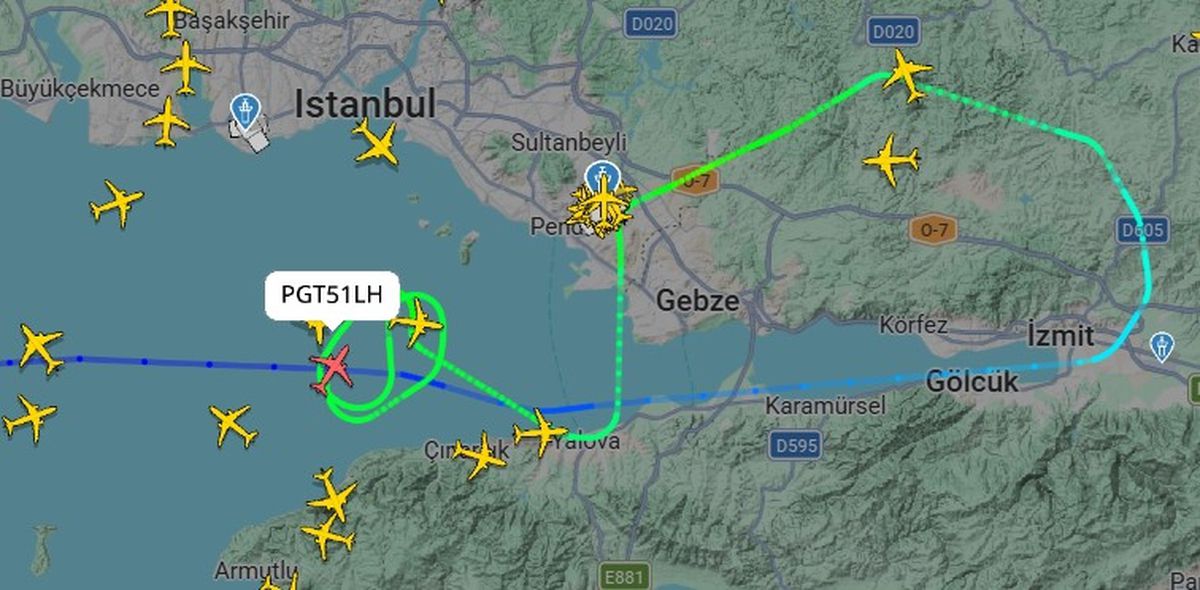 İstanbul'da Rüzgar Nedeniyle Uçaklar Havada Tur Atmak Zorunda Kaldı