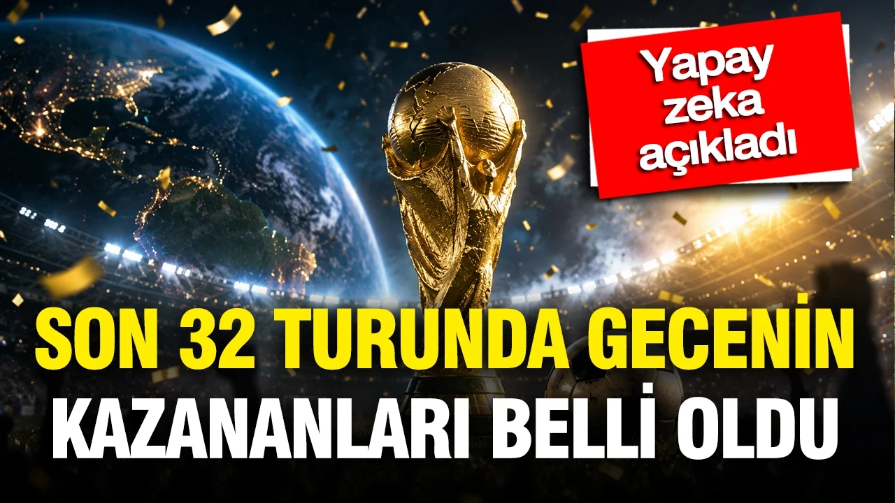 Yapay zekaya göre son 32 turunda gecenin kazananları belli oldu
