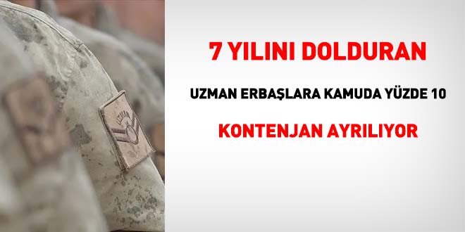 Uzman erbaş kanunu değişiyor. Kamuda istihdamları sağlanacak