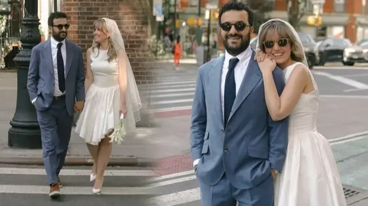 Hasan Can Kaya sevgilisi Duygu Karabaş'la evlendi! İşte nikahtan ilk kareler