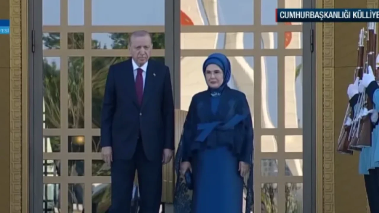 Külliye'de NATO resepsiyonu: Erdoğan çiftçi liderleri karşılıyor