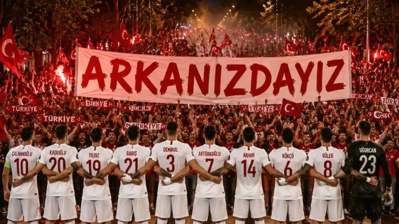 A Milli Futbol Takımı'ndan MHP Lideri Devlet Bahçeli'ye marş teşekkürü