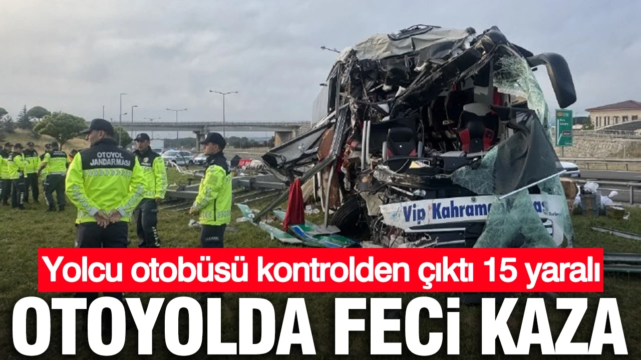 Bolu'da feci kaza: Yolcu otobüsü kontrolden çıktı 15 yaralı