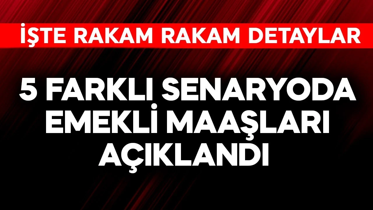 5 farklı senaryoda emekli maaşları açıklandı