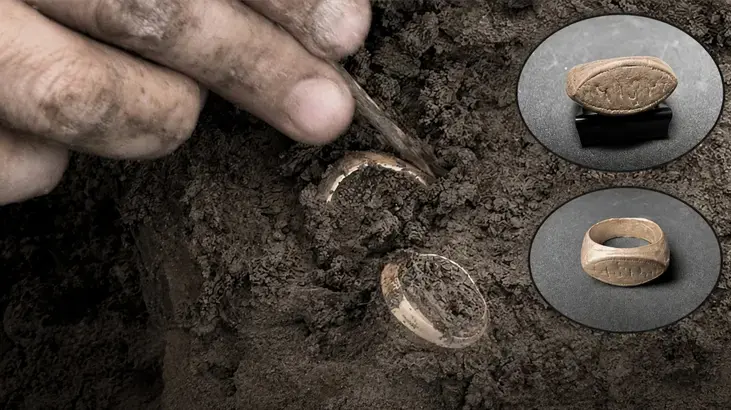 Arkeolojik kazıdan 2 bin yıl öncesine ait yüzükler çıktı