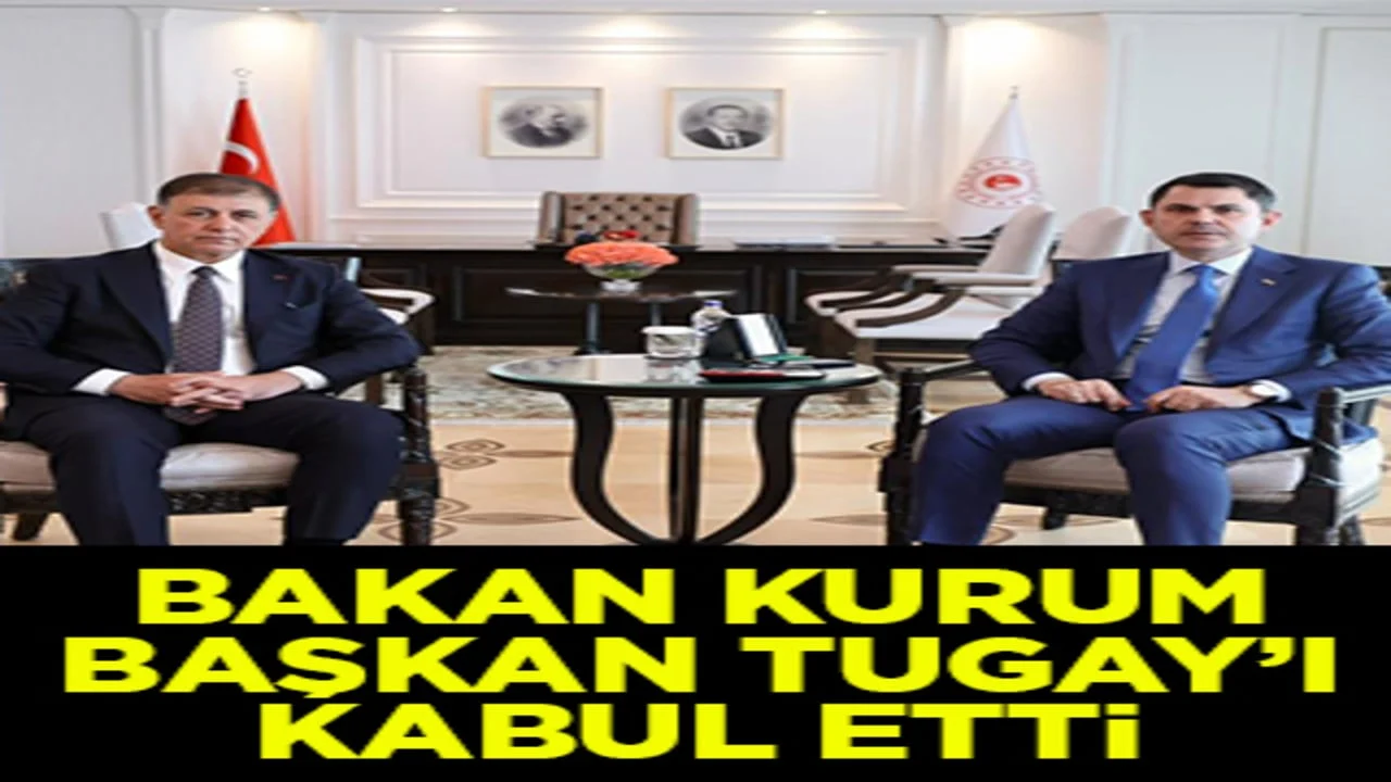 Bakan Murat Kurum, Belediye Başkanı Cemil Tugay'ı kabul etti