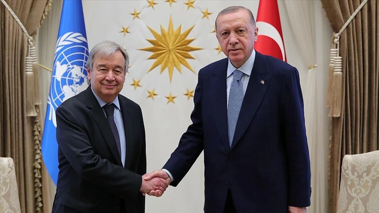 Erdoğan, Guterres ile görüştü