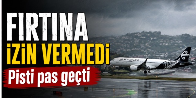 Fırtına izin vermedi; Pisti pas geçti