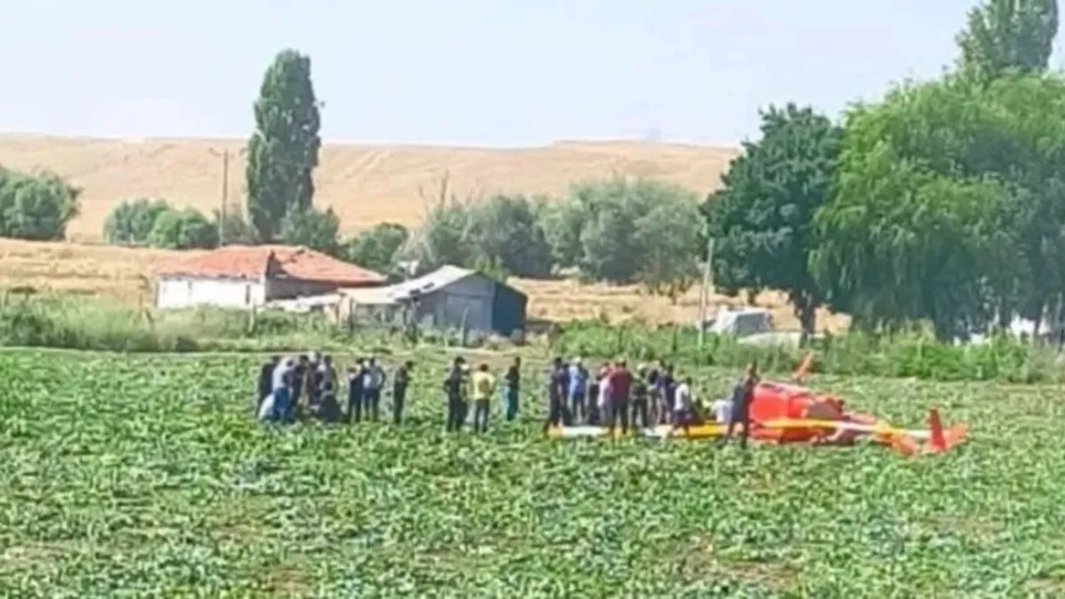 Ankara'da eğitim helikopteri düştü