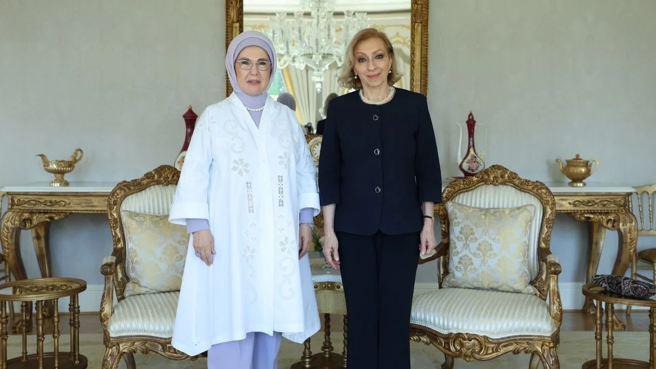 Emine Erdoğan, Lübnan Başbakanı'nın eşi Sahar Selam'ı İstanbul'da ağırladı