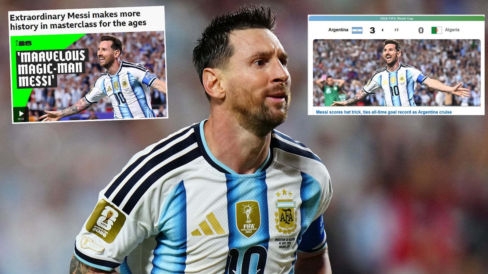 Messi, futbol tarihine geçtiği maçta dünyayı ayağa kaldırdı: "Burası Lionel Messi’nin dünyası ve hepimiz hâlâ bu dünyada yaşıyoruz"
