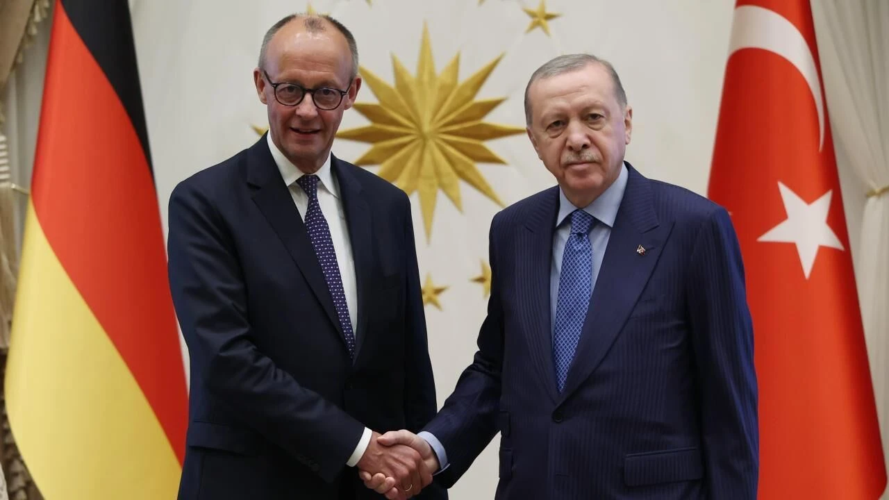 Cumhurbaşkanı Erdoğan, Merz ile görüştü