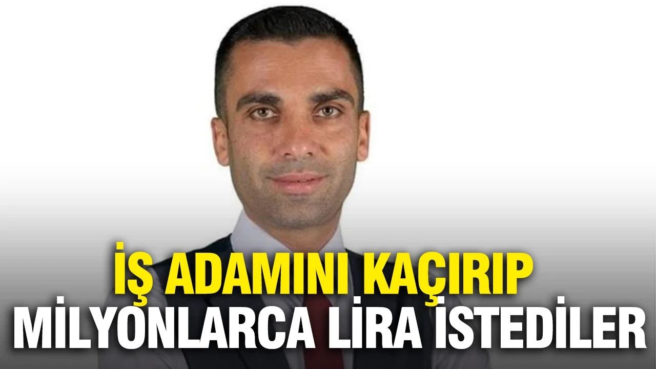 İş adamını kaçırıp milyonlarca lira istediler