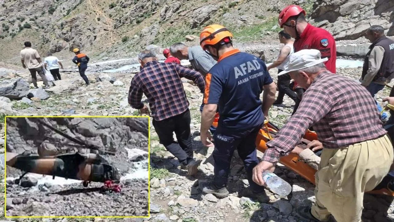 Askeri helikopterle nefes kesen kurtarma operasyonu