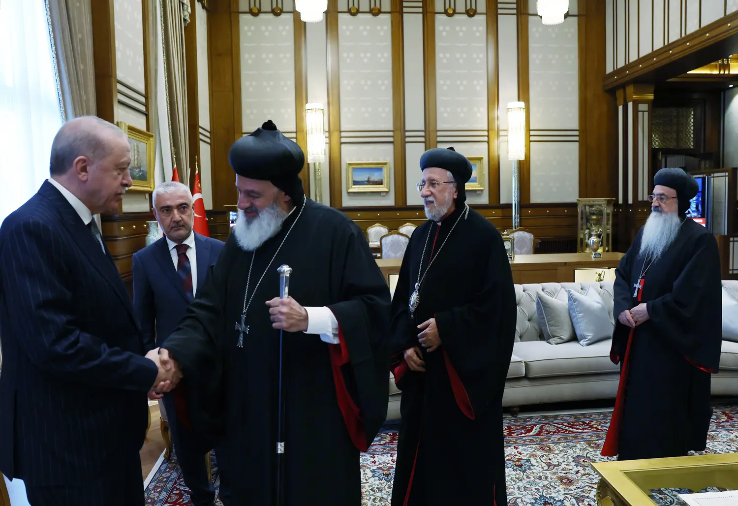 Cumhurbaşkanı Erdoğan, Süryani Patriği'ni kabul etti