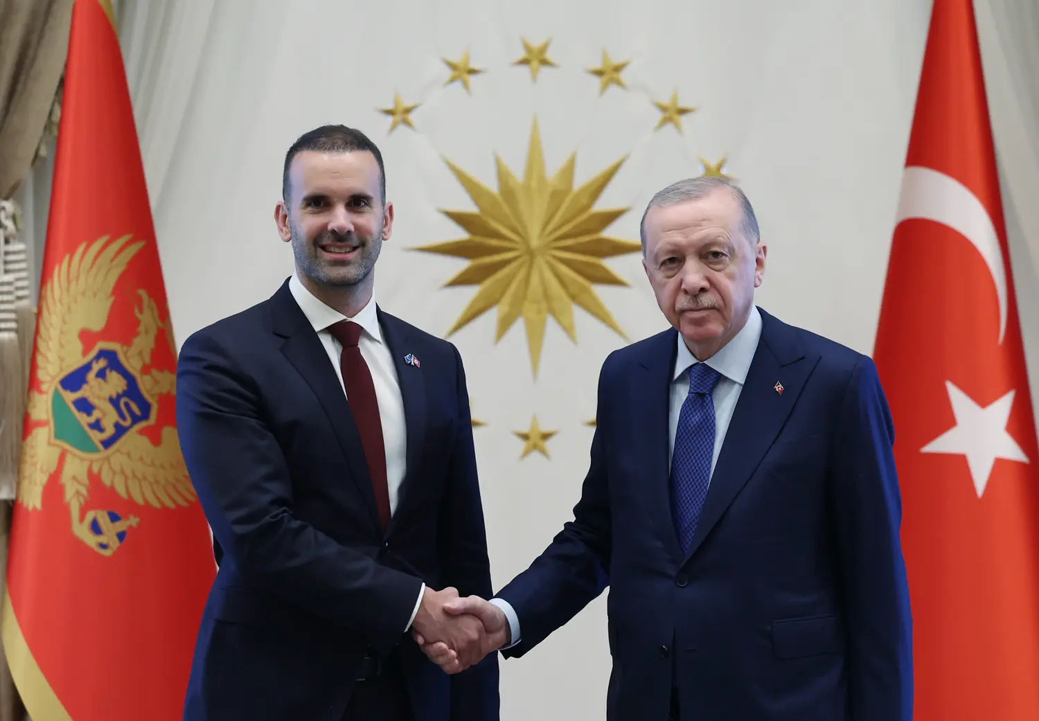 Cumhurbaşkanı Erdoğan, Karadağ Başbakanı Spajic'i kabul etti