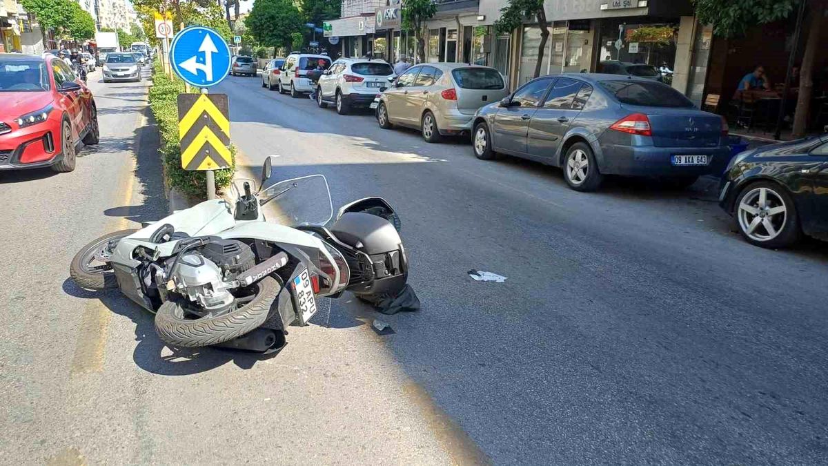 Otomobil ile motosiklet çarpıştı: 1 yaralı