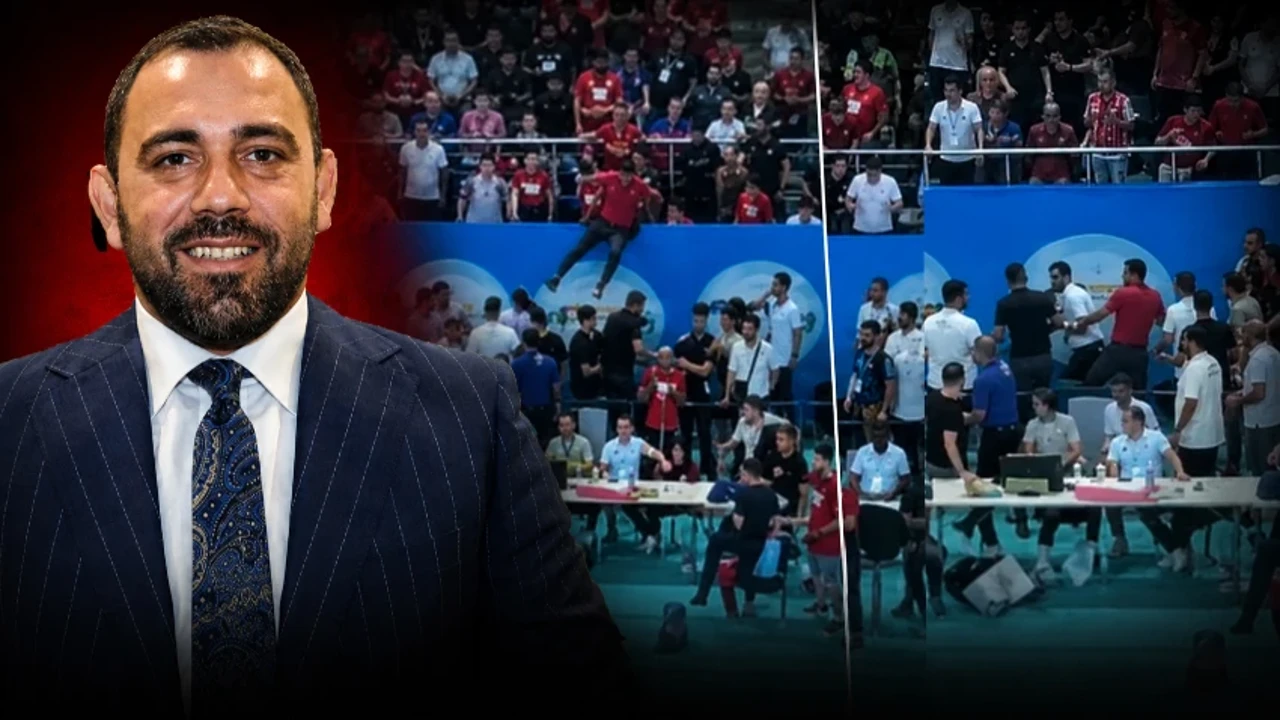 Oğlu maçı kaybedince sinirlendi... Bakan Yardımcısı tribünden inip hakemin üzerine yürüdü!