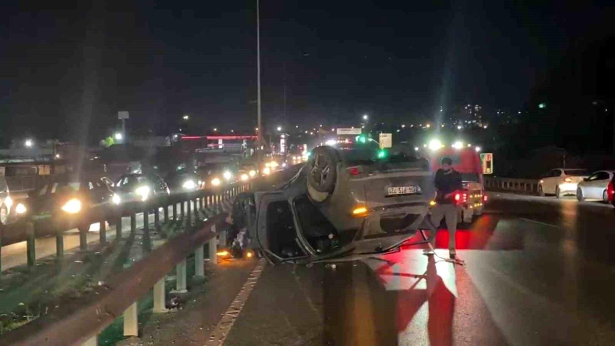 Arnavutköy'de zincirleme kaza: 1 yaralı