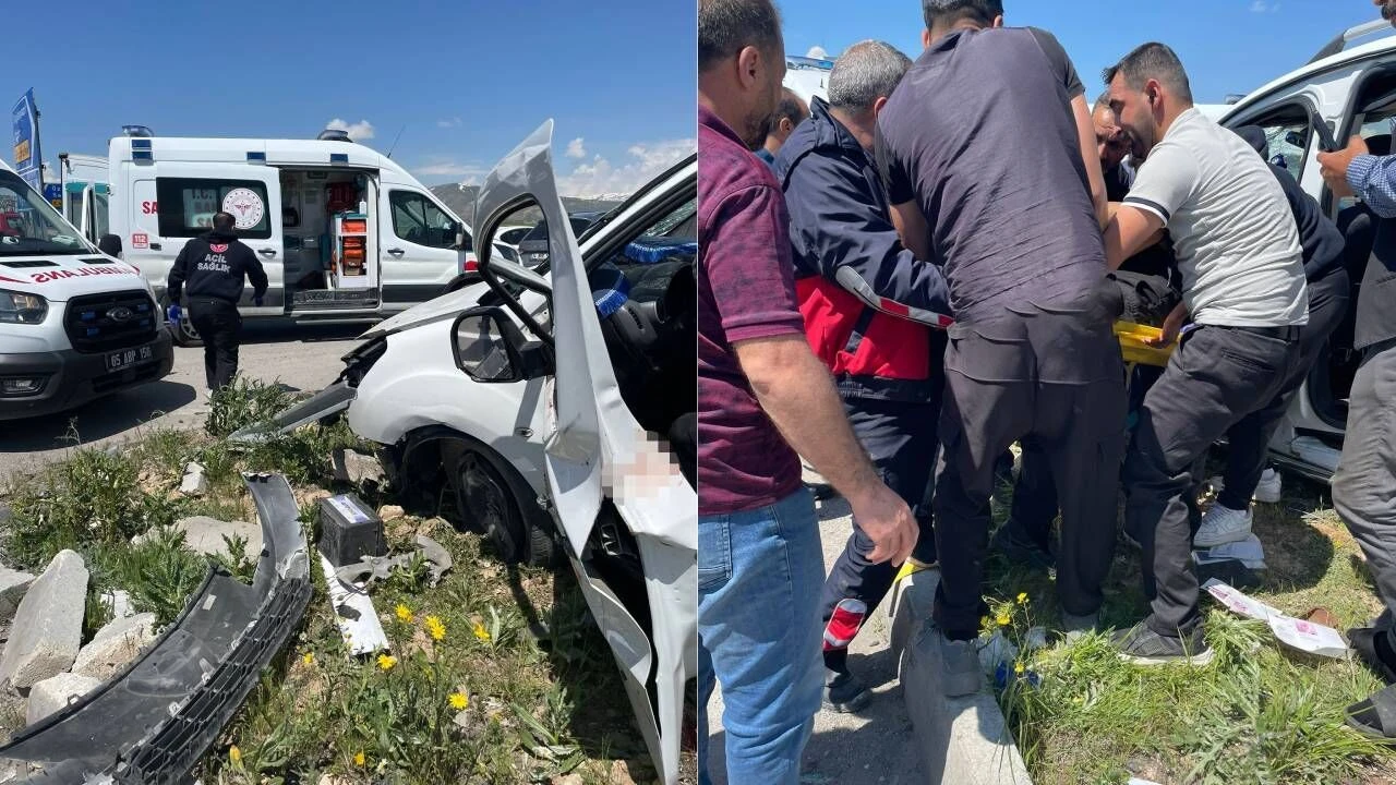 Van'ın Çaldıran ilçesinde iki otomobilin çarpıştığı kazada 4 kişi hayatını kaybetti