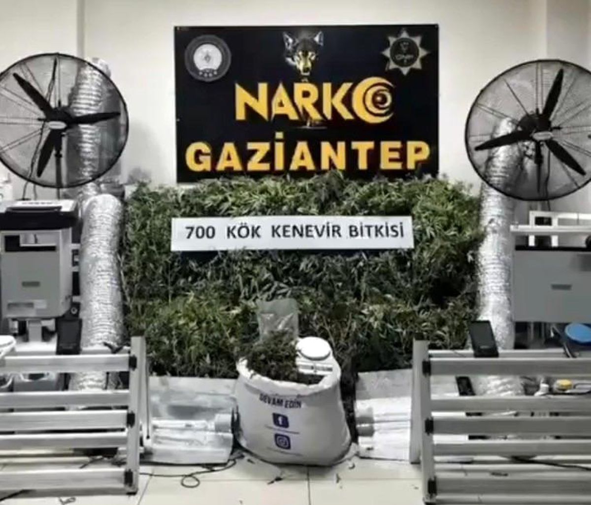 Gaziantep'te uyuşturucu imalathanesine baskın