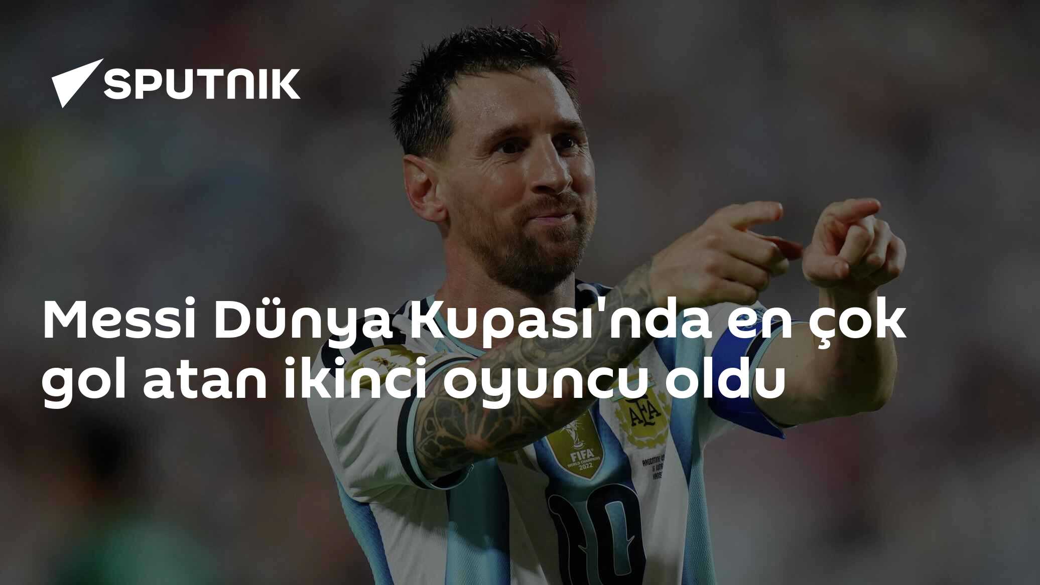Messi Dünya Kupası'nda en çok gol atan ikinci oyuncu oldu