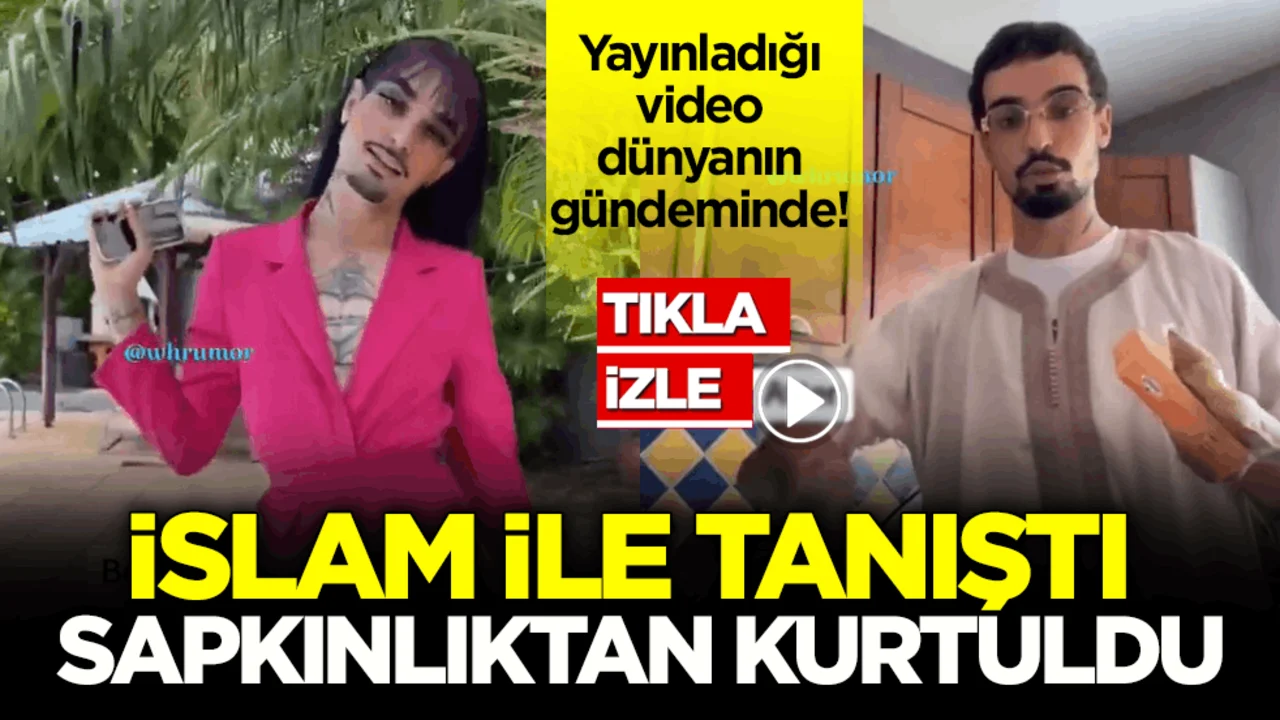 Yayınladığı video dünyanın gündeminde! İslam ile tanıştı, sapkınlıktan kurtuldu