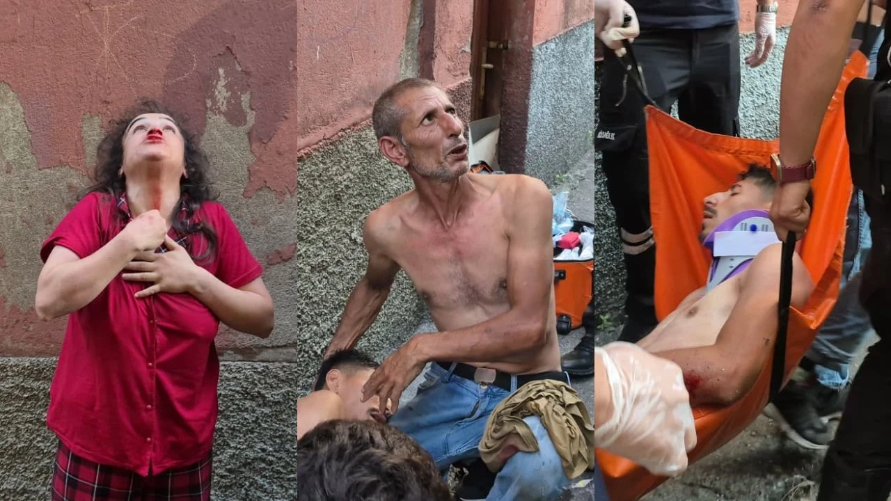 Komşular balkon yıkama yüzünden çıkan kavgada birbirlerini parçaladı
