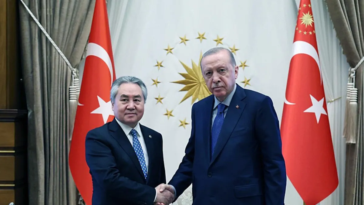 Başkan Erdoğan, Kırgızistan Dışişleri Bakanı Kulubayev'i kabul etti