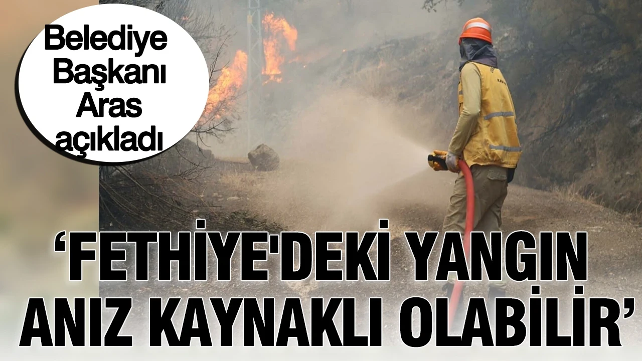 Belediye Başkanı Aras duyurdu: Fethiye'deki yangının anız kaynaklı olabilir