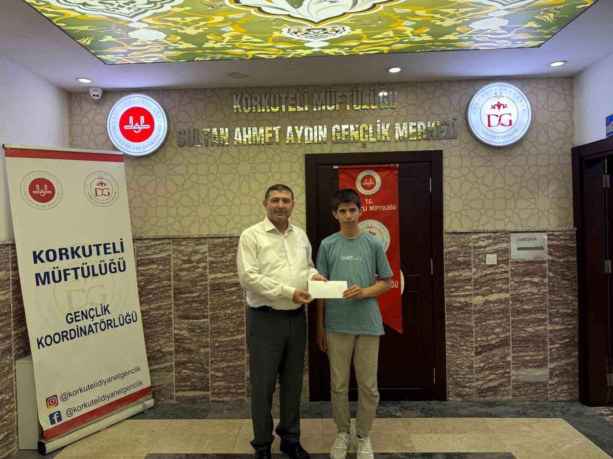 Korkutelili Öğrenciden Umre Ödüllü Yarışmada Birincilik