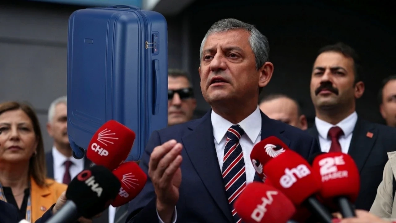 Mavi valiz krizi... Telefondaki o mesaj ortalığı karıştırdı! Özgür Özel hakkında rüşvet fezlekesi...
