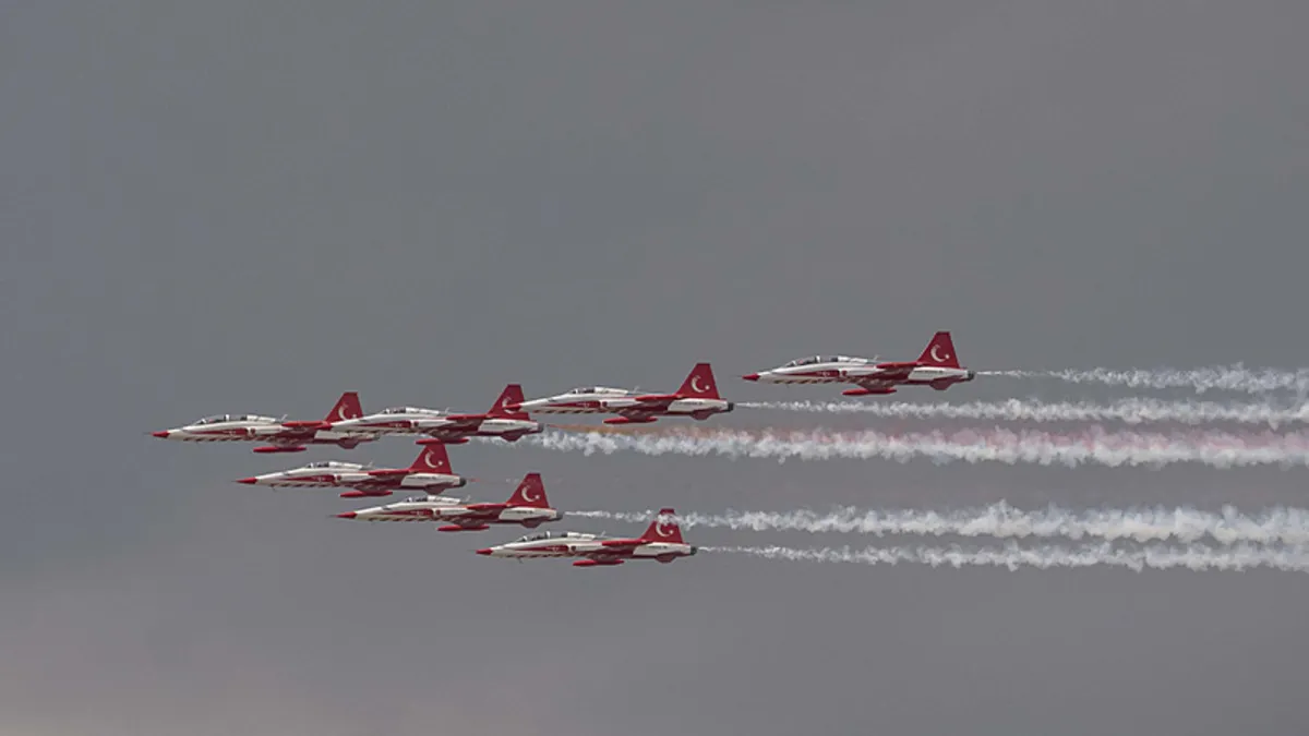 Türk Yıldızları Ankara semalarında prova uçuşu yaptı