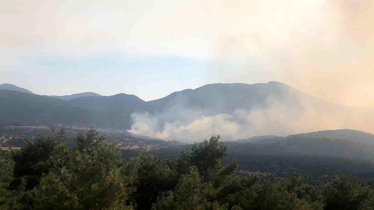 Antalya'daki orman yangınına müdahale sürüyor