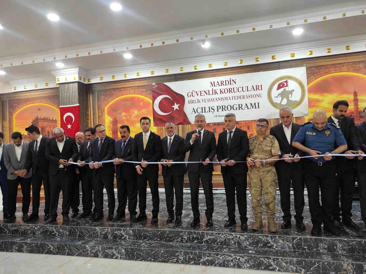 Mardin'de Güvenlik Korucuları Federasyonu Açıldı