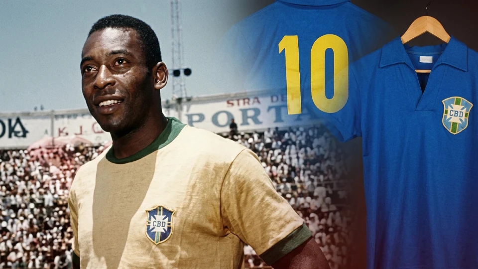 Pele'nin 1958 Dünya Kupası finalinde giydiği tarihi forma açık artırmaya çıktı! Fiyatı 6 milyon dolara yaklaştı | DÜNYA HABERLERİ