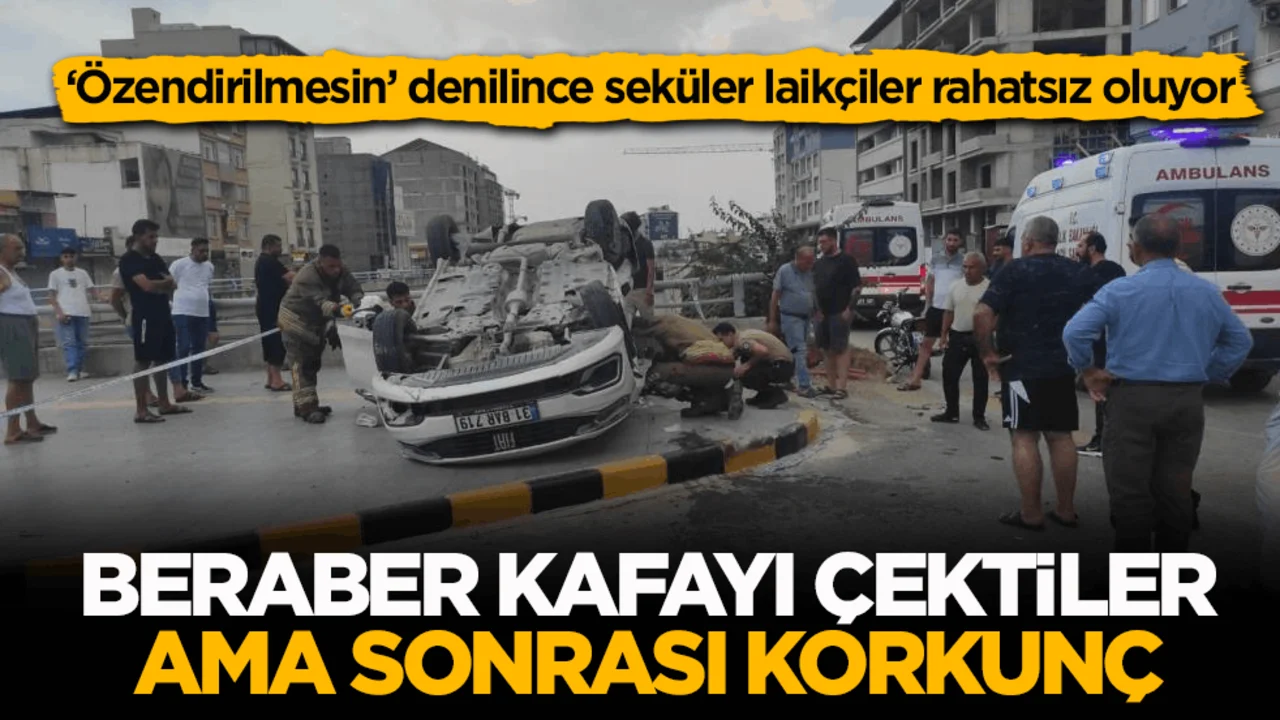 ‘Özendirilmesin’ denilince seküler laikçiler rahatsız oluyor! Beraber kafayı çektiler ama sonrası korkunç