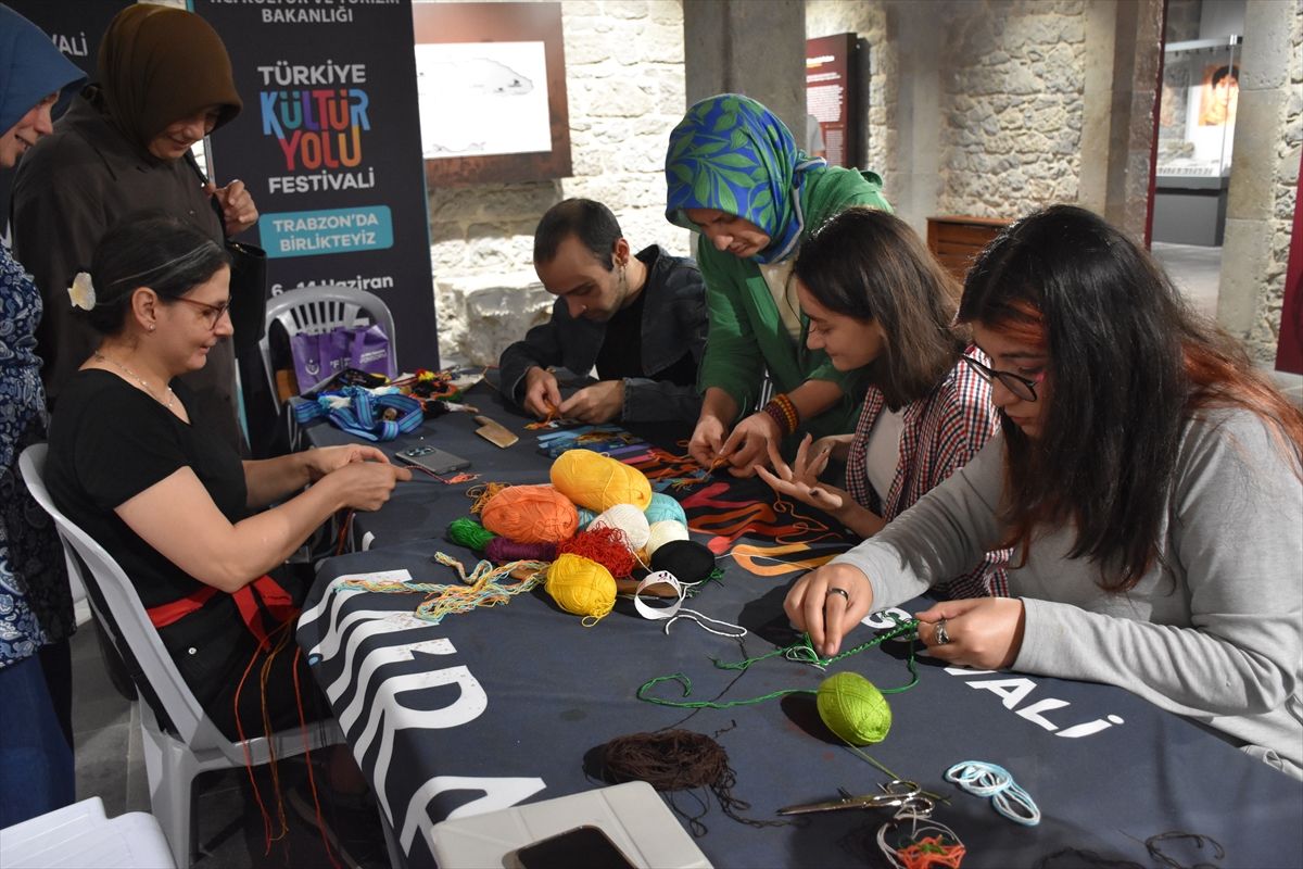 Trabzon'da Kültür Yolu Festivali atölye çalışmasıyla devam etti