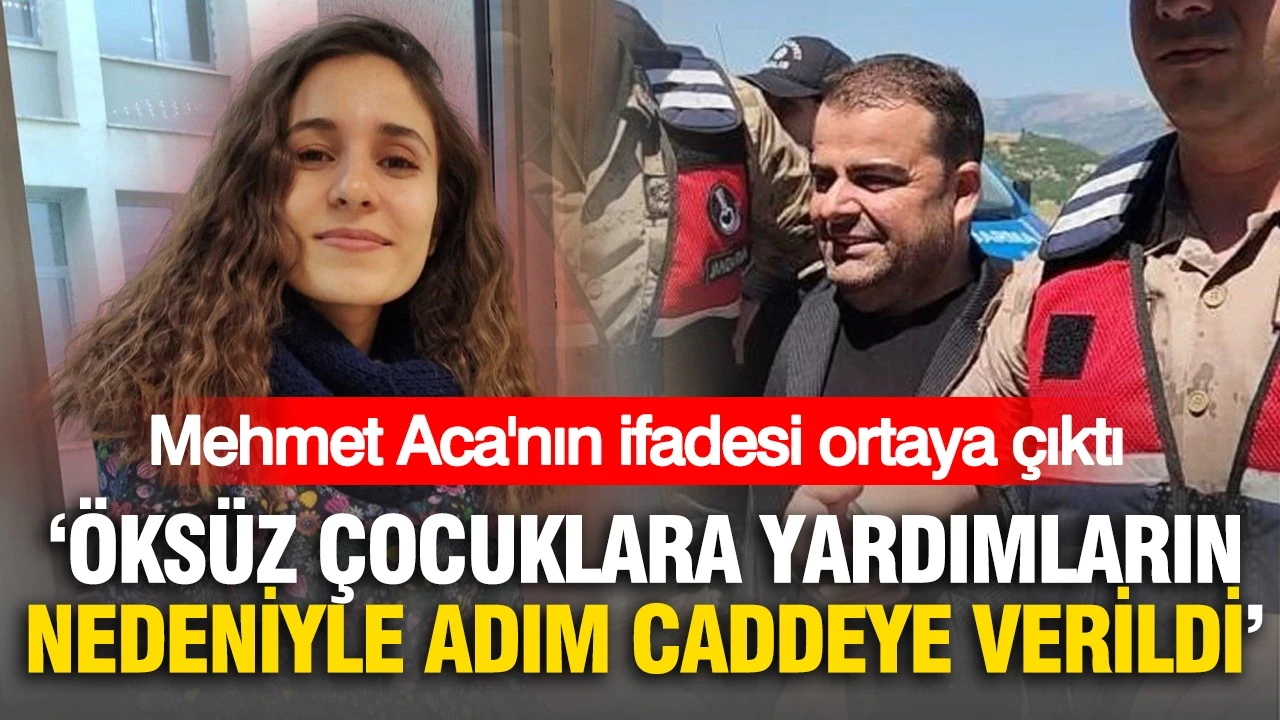Gülistan Doku soruşturmasında tutuklanan Mehmet Aca'nın ifadesi ortaya çıktı