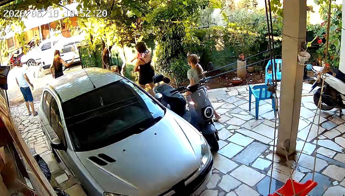 Fethiye'deki komşu dehşeti kamerada