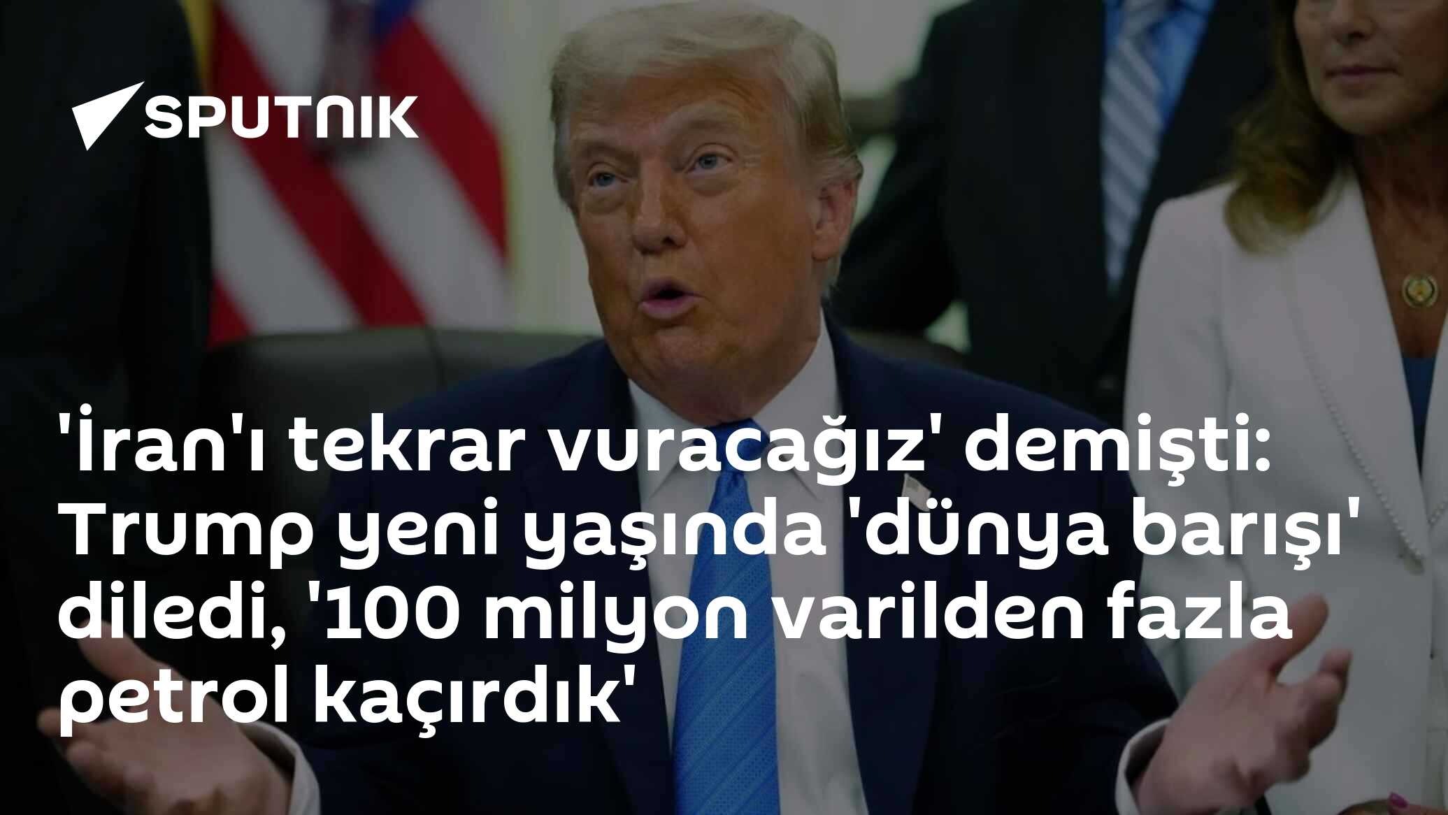'İran'ı tekrar vuracağız' demişti: Trump yeni yaşında 'dünya barışı' diledi, '100 milyon varilden fazla petrol kaçırdık'