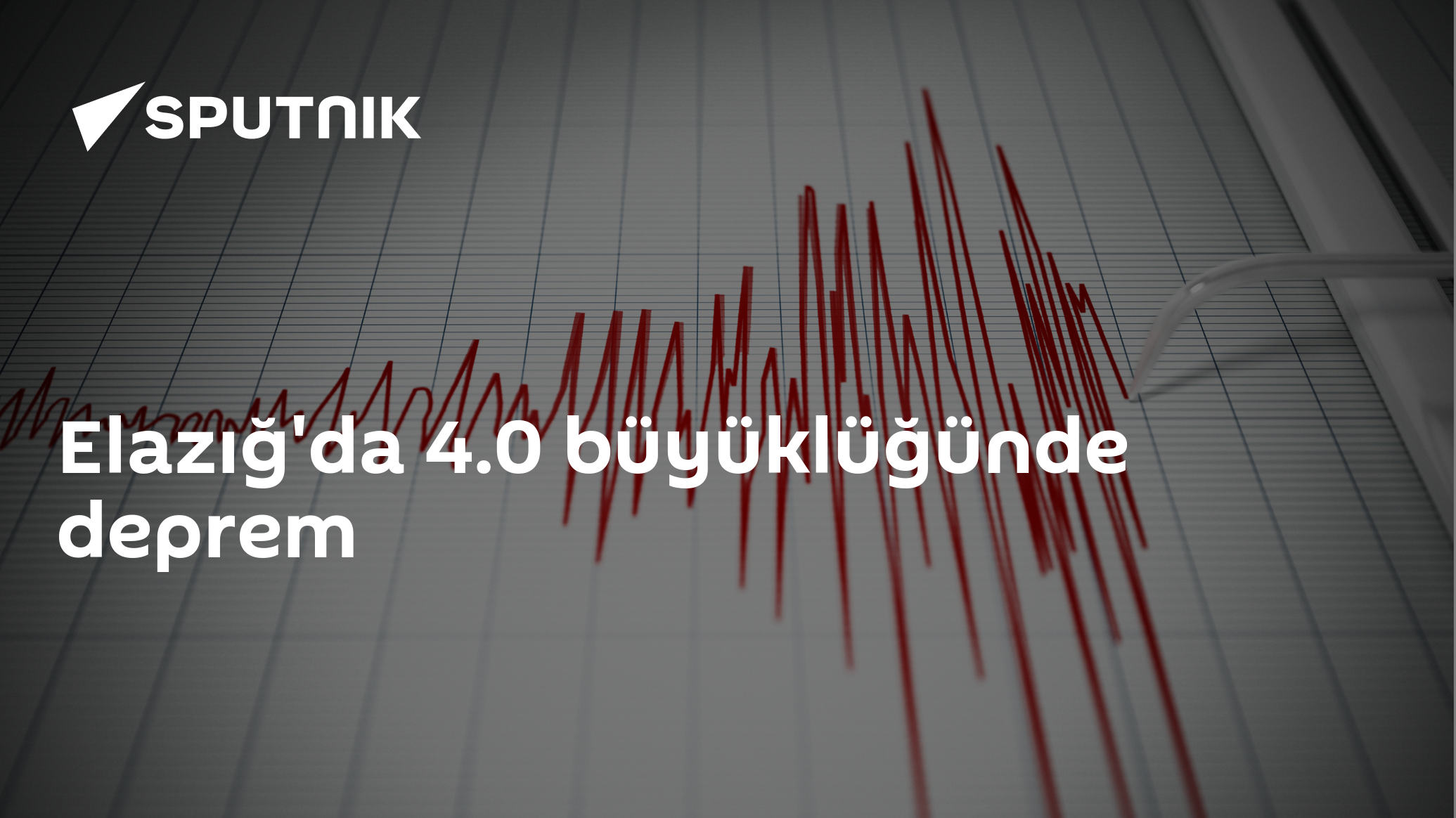 Elazığ'da 4.0 büyüklüğünde deprem